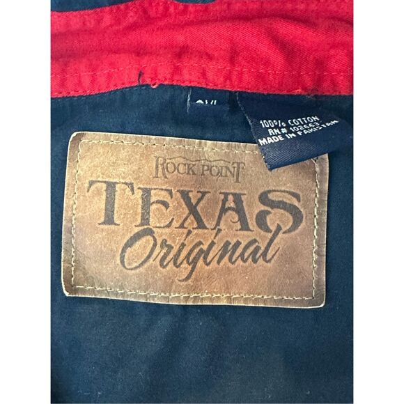 Rock Point size 2XL Texas flag long sleeve button down shirt - Picture 7 of 9